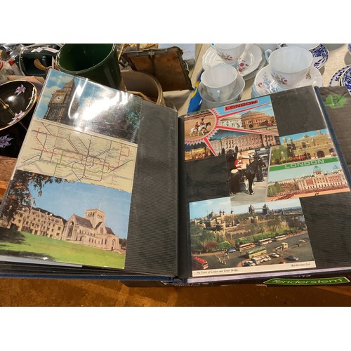 533 - Box, incl qty of stamps, few coins, etc