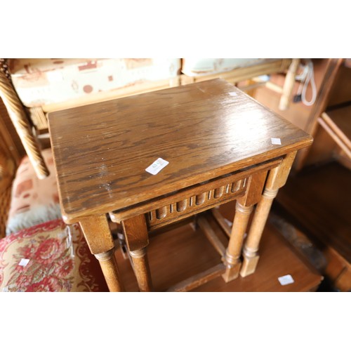 624 - Nest of 2 tables & footstool