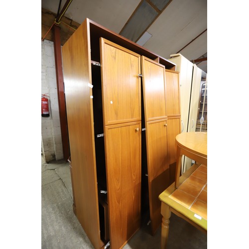 629 - Teak triple wardrobe