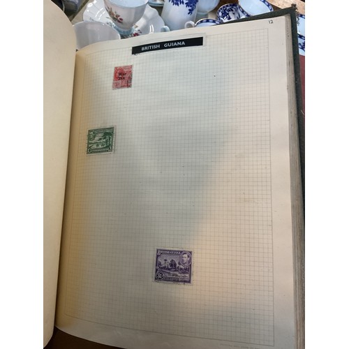 533 - Box, incl qty of stamps, few coins, etc