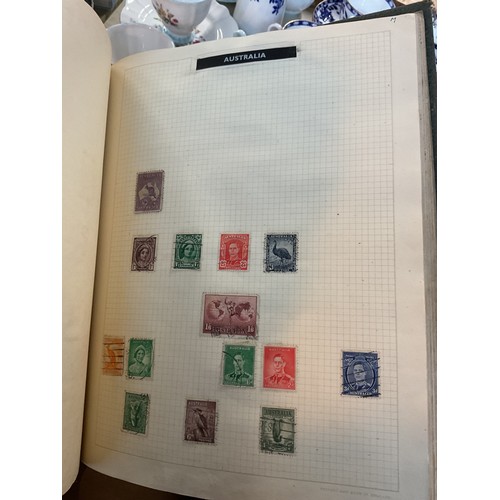 533 - Box, incl qty of stamps, few coins, etc