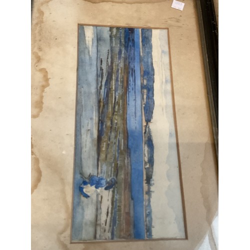 552 - Antique watercolour a/f