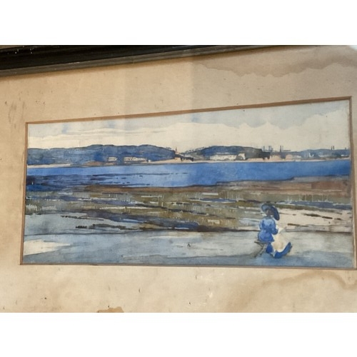 552 - Antique watercolour a/f