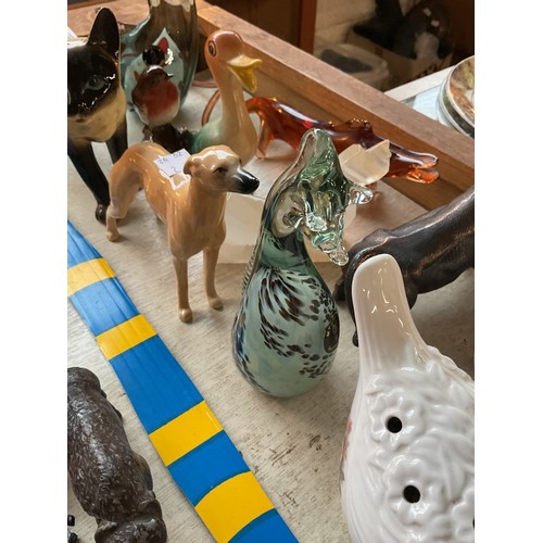 573 - Qty of various animal ornaments