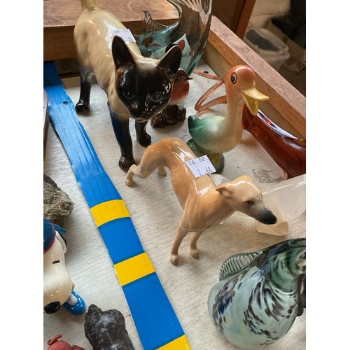 573 - Qty of various animal ornaments