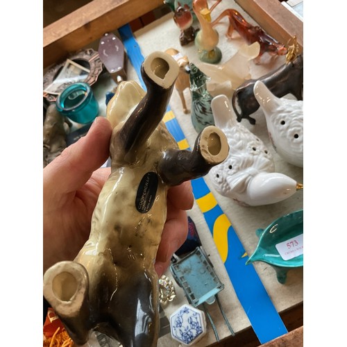 573 - Qty of various animal ornaments