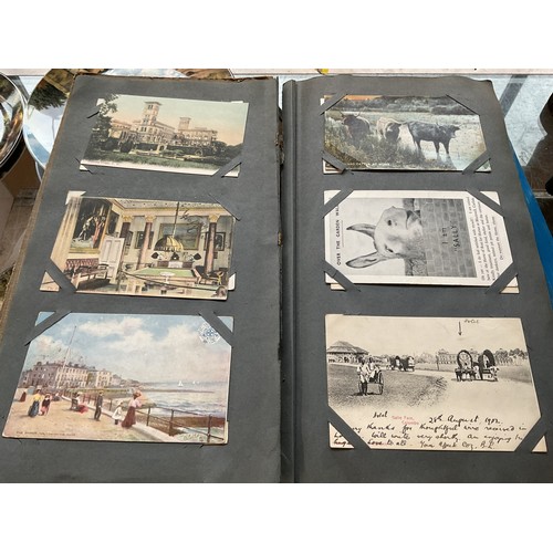 575 - 1890-1910 majority postcards in vintage/original album