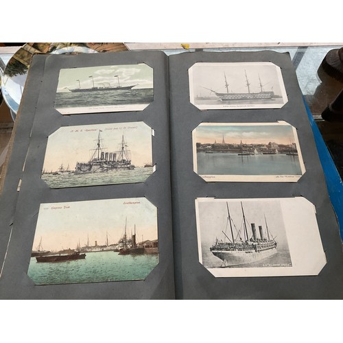 575 - 1890-1910 majority postcards in vintage/original album