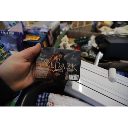 331 - 2 boxes of home misc, with table & picture