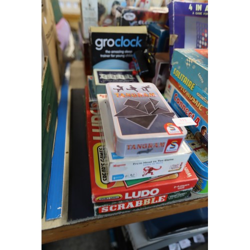 332 - Large qty of board games, some vintage