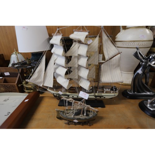 378 - 2 model ships