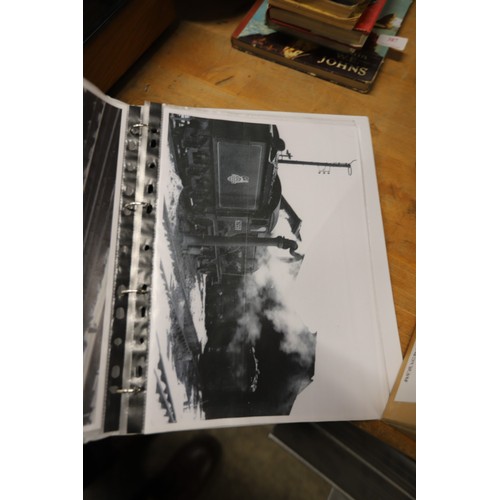 386 - Folder on local train & railways plus Norfolk ephemera