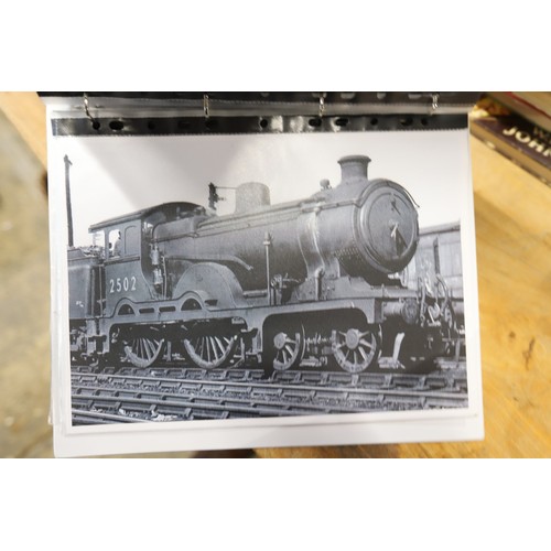 386 - Folder on local train & railways plus Norfolk ephemera