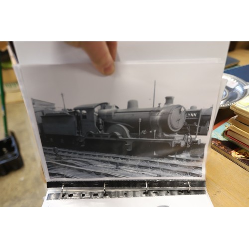 386 - Folder on local train & railways plus Norfolk ephemera