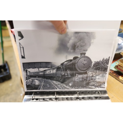 386 - Folder on local train & railways plus Norfolk ephemera