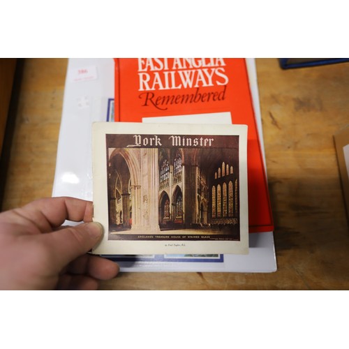 386 - Folder on local train & railways plus Norfolk ephemera