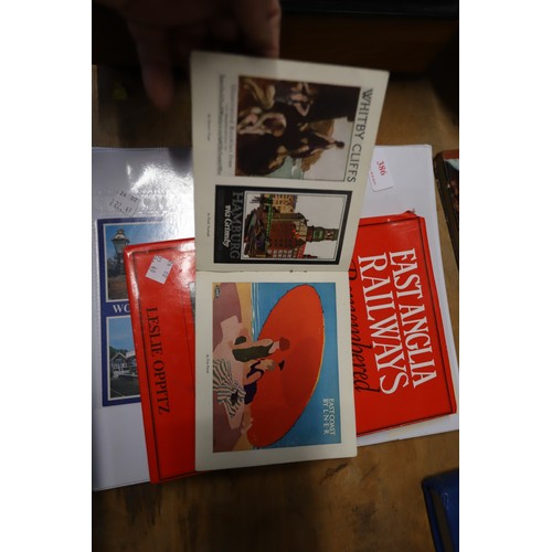 386 - Folder on local train & railways plus Norfolk ephemera