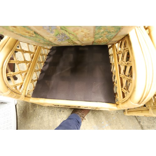 632 - Pair of cane conservatory chairs