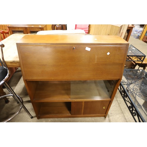 637 - Bureau display cupboard