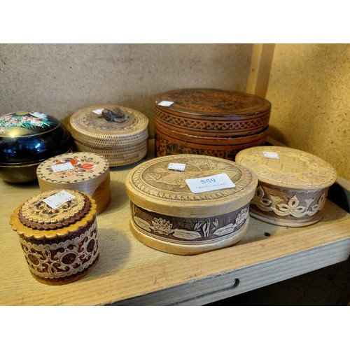 Burmese box & Russian birch boxes