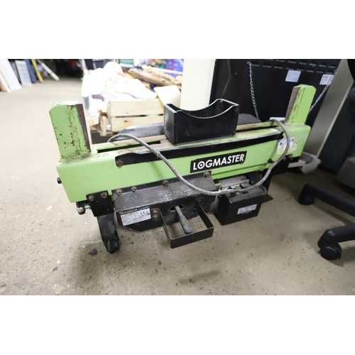 Log Master log splitter - warranted until 12 noon Tuesday following the ...
