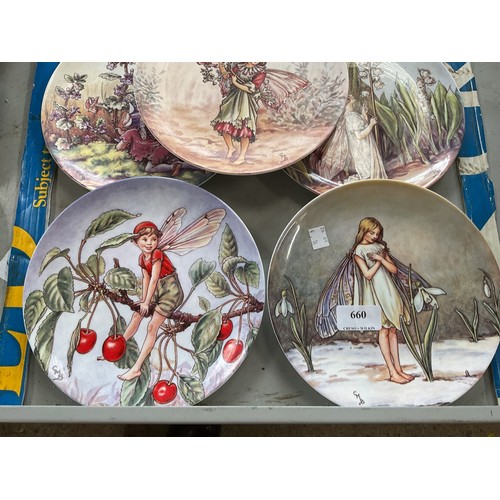 660 - 12 'the enchanted world of the flower fairies' Wedgwood display plates