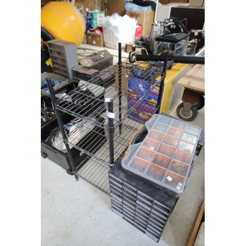 Metal shelving & screw racks