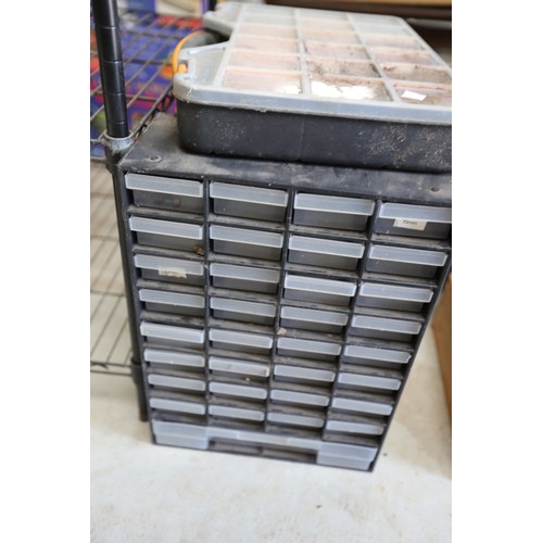 Metal shelving & screw racks