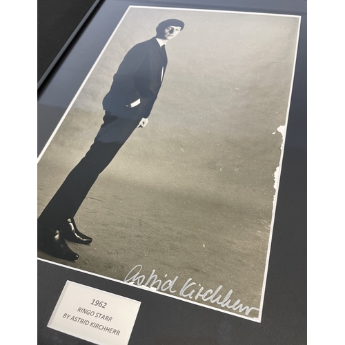 30 - THE BEATLES - RINGO STARR - VINTAGE PHOTO SIGNED BY ASTRID KIRCHHERR. An original and vintage photog... 