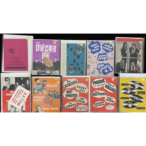 42 - 1960S POP / ROCK N ROLL / SOUL PROGRAMME AND TICKET COLLECTION. Super selection of ten original 1960... 