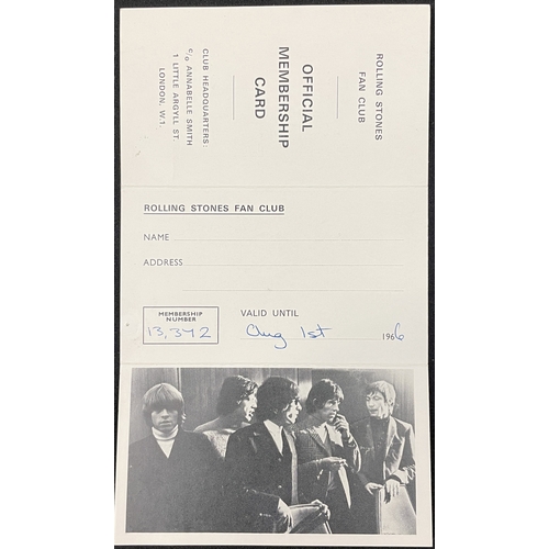 45 - THE ROLLING STONES - FAN CLUB MEMBERSHIP / STONES MONTHLY MAGS. An official Rolling Stones membershi... 