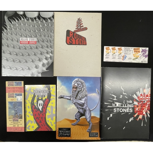 48 - THE ROLLING STONES - 1990S/00S PROGRAMMES, TICKETS AND TOUR MEMORABILIA. CK Good selection of Rollin... 