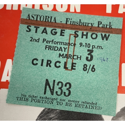 50 - 1960S/70S PROGRAMMES AND TICKET STUB INC SMALL FACES. Thirteen concert/tour programmes and two ticke... 