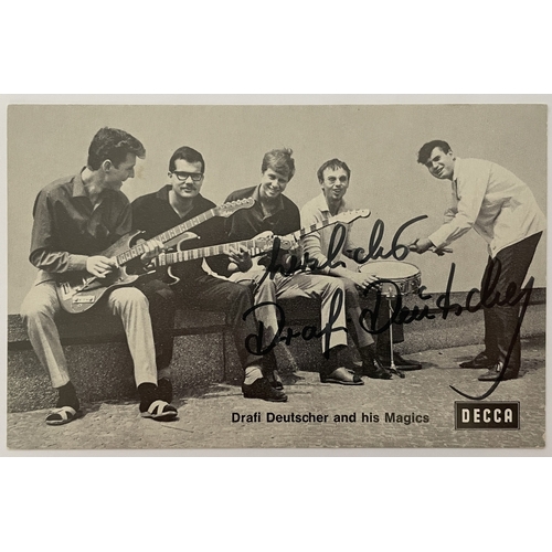 51 - AUTOGRAPHS - 1950S AND 60S STARS OF EUROPEAN POP / TV / FILM. Six signed items to inc signatures fro... 