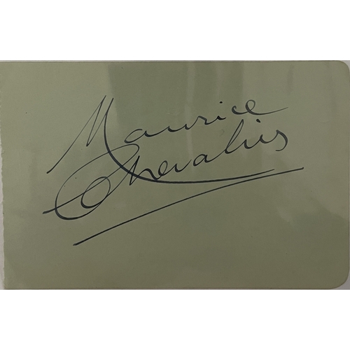 51 - AUTOGRAPHS - 1950S AND 60S STARS OF EUROPEAN POP / TV / FILM. Six signed items to inc signatures fro... 