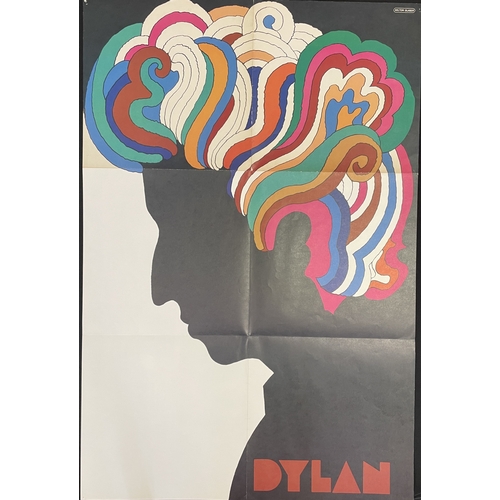 64 - MILTON GLASER - BOB DYLAN 1966 PROMOTIONAL POSTER. An original promo poster issued in 1966 with copi... 