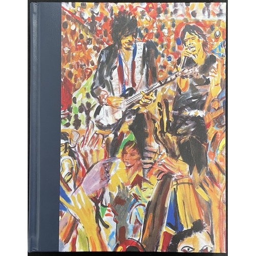 76 - THE ROLLING STONES - RONNIE WOOD SIGNED GENESIS PUBLICATIONS 'RONNIE WOOD - ARTIST' - WITH RW SIGNED... 