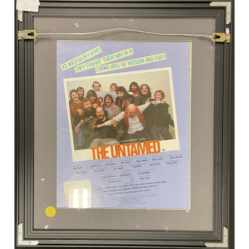 8 - THE WHO - A FULLY SIGNED 1981 CONCERT PROGRAMME. A mounted, framed and glazed display (double sided ... 