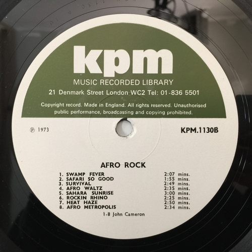 29 - ALAN PARKER / JOHN CAMERON - AFRO ROCK LP (KPM 1130 - UK ORIGINAL PRESSING) ALAN PARKER / JOHN CAMER... 