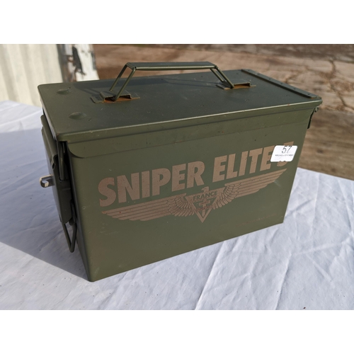 57 - Metal Ammunition Tin - Modern Game Gift Sniper Elite
28 x 15 x 20