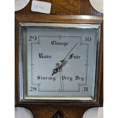 109A - Oak Smiths Barometer - 10 x 60cm