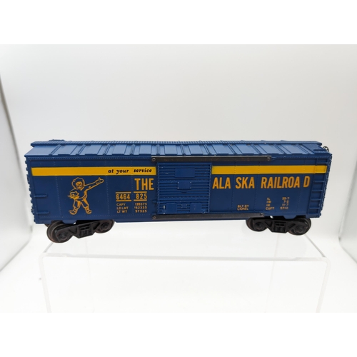 232 - Very Rare Lionel Post War 1959 6464-825 Alaska Railroad Box Car Type 3 O Gage - Note Crack To One Si... 