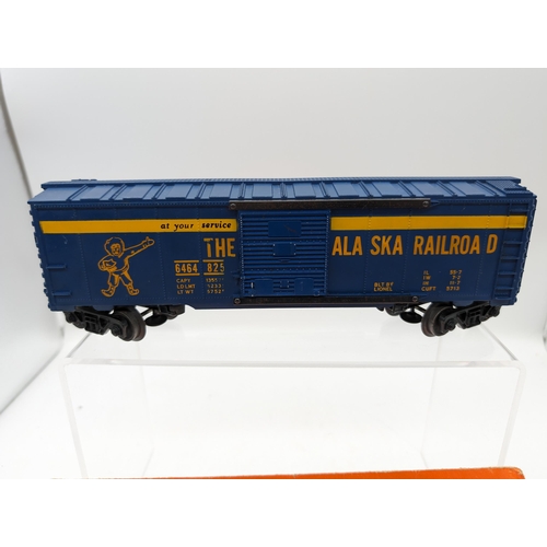 237 - Very Rare Lionel Post War O Gage 1959 6464-825 Alaska Railroad Box Car Type 3 Box Worn No Significan... 