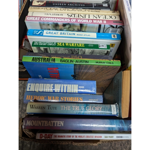 241 - Large Quantity Hardback Books - Mostly Naval Interest / Seafarer / Military Wartime Etc. Interesting... 