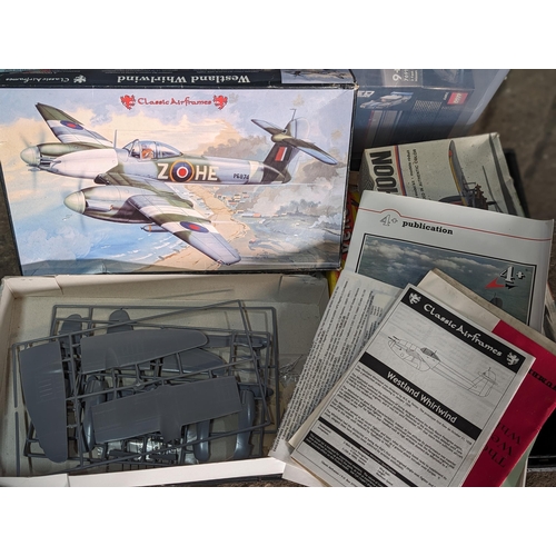 254 - Large Qty Plastic Models Kits / Military / Aviation Etc. Some Appear Started, But appear mostly Comp... 