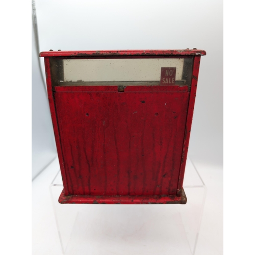 277 - Vintage St Michael Toy Cash Register - Red. Vintage Tin Toy - Has Some Buttons Missing But Still Wor... 