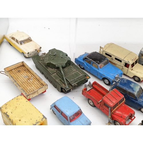 281 - Bundle Of Rare Playworn Vintage Tin Toys / Diecast Vehicles Trains Etc -Corgi, Dinky etc Most in Hea... 