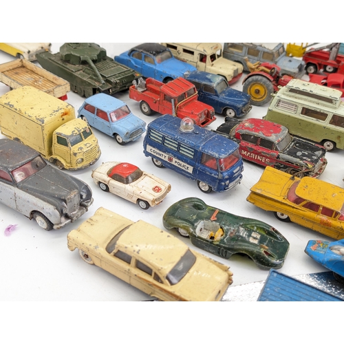 281 - Bundle Of Rare Playworn Vintage Tin Toys / Diecast Vehicles Trains Etc -Corgi, Dinky etc Most in Hea... 