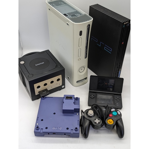 282 - Vintage Gaming Consoles - Xbox 360 (rrod) - Gamecube Plus Gameboy Adapter (Tested Working - Gameboy ... 