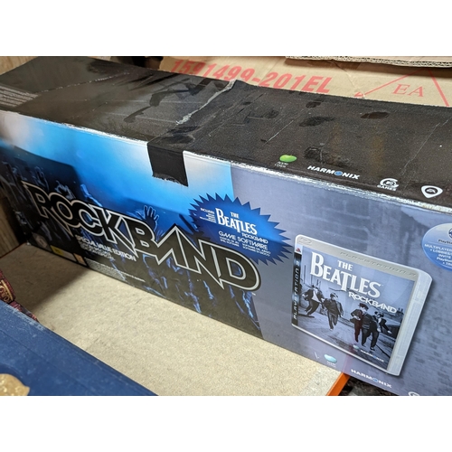 282A - Playstation 3 / PS3 Beatles Rockband Drum Kit - Power Tested - Appears Complete But A/F Nice Conditi... 